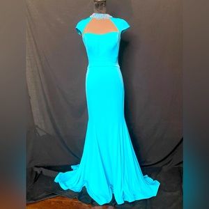Teal Jovani Gown